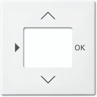 Busch-Jaeger 6435-914 centraalplaat timer/CO2/thermostaat Balance SI wit glans