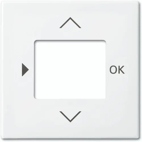 Busch-Jaeger 6435-914 centraalplaat timer/CO2/thermostaat Balance SI wit glans