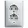 Busch-Jaeger 302EUJT-914 wandcontactdoos 2-voudig randaarde Safety+ voor ovale 1,5 inbouwdoos Balance SI wit glans