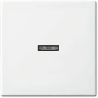 Busch-Jaeger 1789 N-914 schakelwip met klein transparant controlevenster Balance SI wit glans