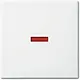 Busch-Jaeger 1789-914 schakelwip met klein rood controlevenster Balance SI wit glans