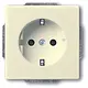 Busch-Jaeger 2300 EUCB-82 wandcontactdoos met randaarde kindveilig Future Linear creme glanzend