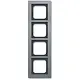 Busch-Jaeger 1724-270 afdekraam 4-voudig Axcent platin