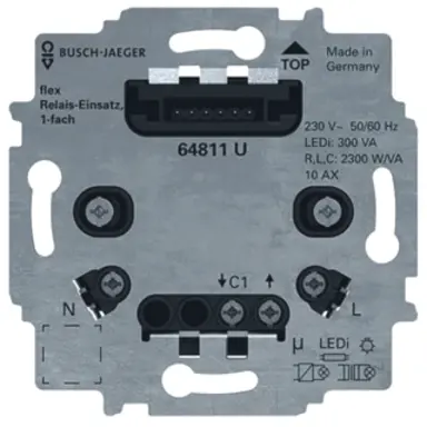 Busch-Jaeger 64811 U relaissokkel flex 1-voudig