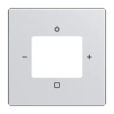 Busch-Jaeger 8252-83-101 centraalplaat tbv digitale radio aluzilver mat