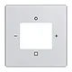 Busch-Jaeger 8252-83-101 centraalplaat tbv digitale radio aluzilver mat
