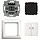 Busch-Jaeger 62851 UJ-914-WL LED-dimmersokkel flex 1-voudig complete set met bedieningselement draadloos Balance SI