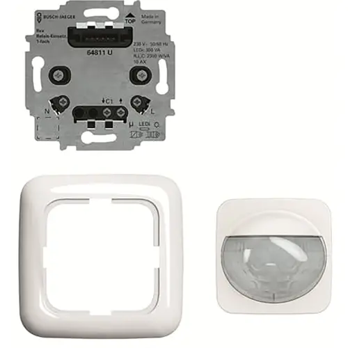 Busch-Jaeger 64764 UJ-214 bewegingsmelder met comfort-sensor en multilens compleet Reflex SI