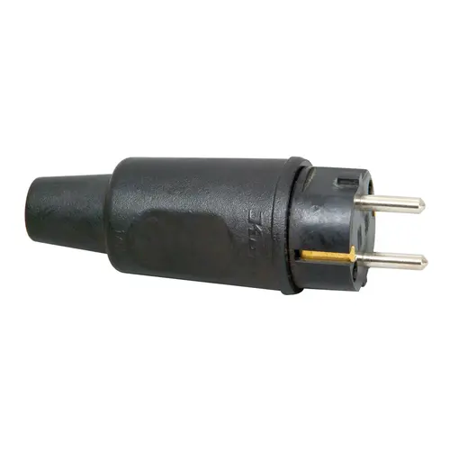 Kopp 179516054 contactstop met randaarde recht 16A IP44 zwart