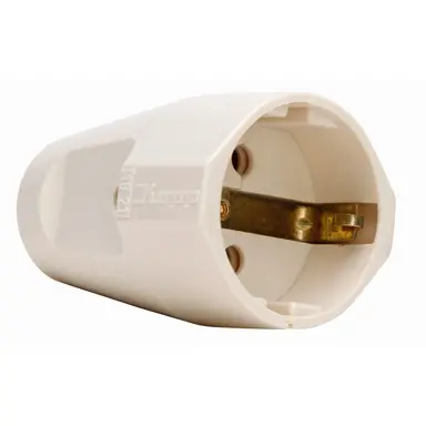 Kopp 182101005 koppelcontactstop met randaarde recht 16A creme