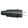 Kopp 179016059 contactstop met randaarde en penaarde recht 16A IP44 zwart