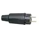 Kopp 179016059 contactstop met randaarde en penaarde recht 16A IP44 zwart