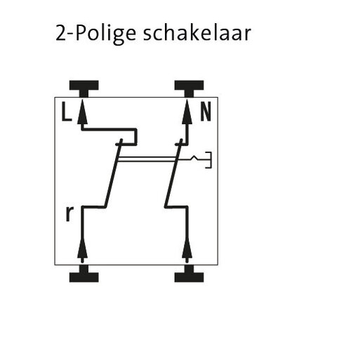 Kopp 503200004 schakelaar 2-polig