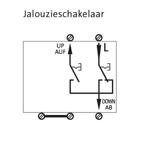 Kopp 504500004 jaloezieschakelaar eenpolig drukcontact