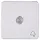 Kopp 330313009 schakelwip controlevenster met bel symbool HK02 Milano arctic wit