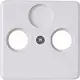 Kopp 358613000 centraalplaat antenne / COAX wandcontactdoos HK02 Milano arctic wit