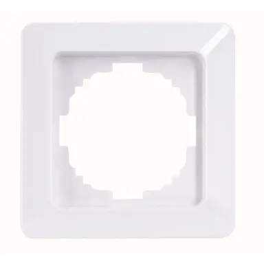 Kopp 305613002 afdekraam 1-voudig HK02 Milano arctic wit