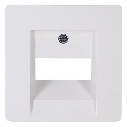 Kopp 326102004 centraalplaat RJ45 wandcontactdoos 1- en 2-voudig HK05 Paris arctic wit