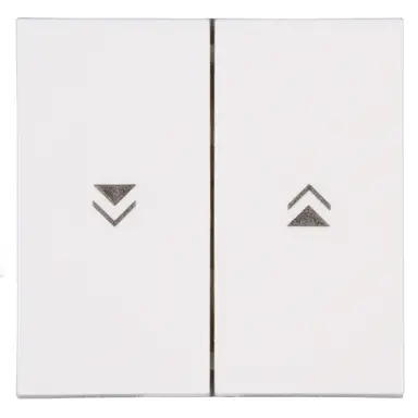 Kopp 490388008 wip jaloezieschakelaar 2-voudig HK07 Athenis helder wit glans