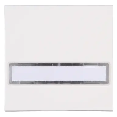 Kopp 492029000 schakelwip met tekstveld HK07 Athenis helder wit glans