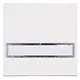 Kopp 492029000 schakelwip met tekstveld HK07 Athenis helder wit glans
