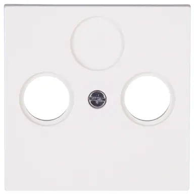 Kopp 490929005 centraalplaat antenne / COAX wandcontactdoos HK07 Athenis helder wit glans