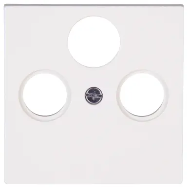 Kopp 491029008 centraalplaat antennecontactdoos TV / radio + SAT HK07 Athenis helder wit glans