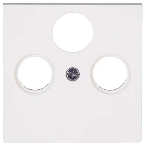 Kopp 491029008 centraalplaat antennecontactdoos TV / radio + SAT HK07 Athenis helder wit glans