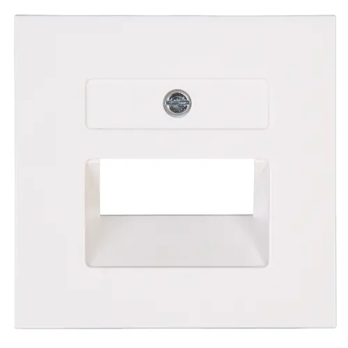 Kopp 371729003 centraalplaat RJ45 wandcontactdoos 1- en 2-voudig HK07 Athenis helder wit glans