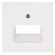 Kopp 371729003 centraalplaat RJ45 wandcontactdoos 1- en 2-voudig HK07 Athenis helder wit glans