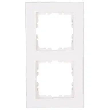 Kopp 402629005 afdekraam 2-voudig HK07 helder wit glans