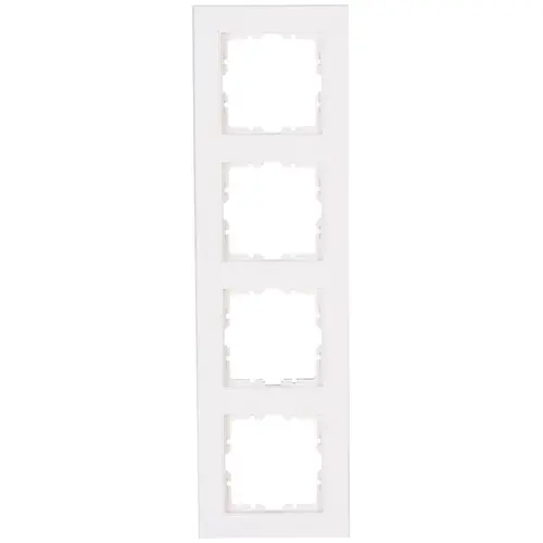 Kopp 402829001 afdekraam 4-voudig HK07 helder wit glans