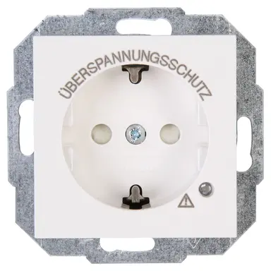 Kopp 951329005 wandcontactdoos randaarde kindveilig met overspanningsbeveiliging HK07 Athenis wit