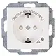 Kopp 951329005 wandcontactdoos randaarde kindveilig met overspanningsbeveiliging HK07 Athenis wit