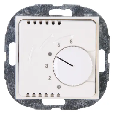 Kopp 290429004 kamerthermostaat 1100W met wisselcontact HK07 Athenis helder wit glans