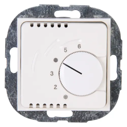 Kopp 290429004 kamerthermostaat 1100W met wisselcontact HK07 Athenis helder wit glans