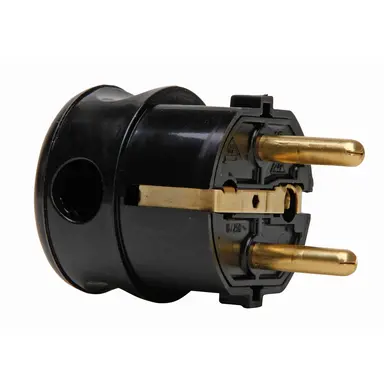 Kopp 178505000 contactstop met randaarde en penaarde haaks 16A zwart