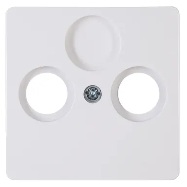 Kopp 334902003 centraalplaat antenne / SAT wandcontactdoos HK05 Paris arctic wit