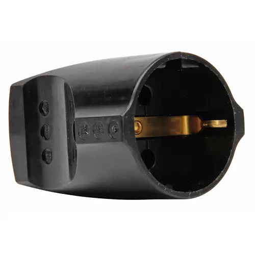Kopp 183205003 koppelcontactstop met randaarde recht 16A zwart