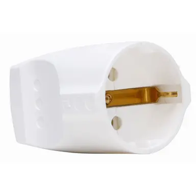 Kopp 183229001 koppelcontactstop met randaarde recht 16A wit