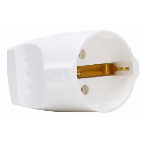 Kopp 183229001 koppelcontactstop met randaarde recht 16A wit