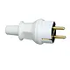 Kopp 173002007 contactstop met randaarde en penaarde recht 16A met invoertule IP44 wit