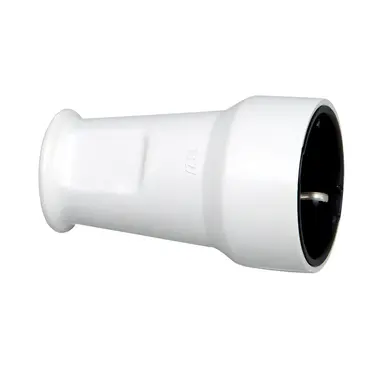 Kopp 182702004 koppelcontactstop met randaarde recht 16A wit