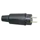 Kopp 179016004 contactstop met randaarde recht 16A IP44 zwart