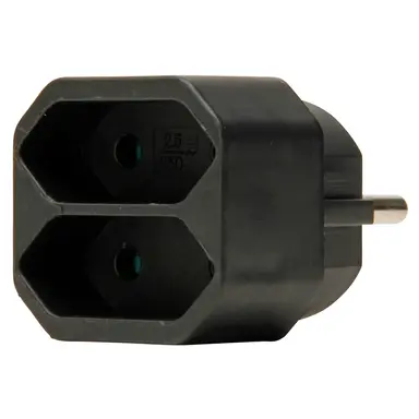 Kopp 174105004 stekker contactstop 2 eurostekkers zwart