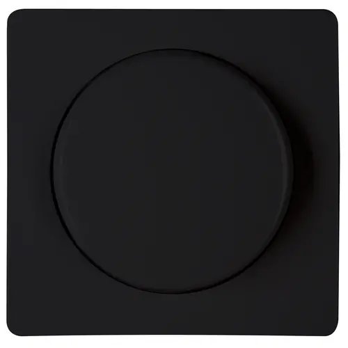 Kopp 333750009 dimmerknop druk-draaidimmer HK05 Paris zwart mat