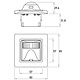 Kopp 808150017 INFRAcontrol T 180gr. infrarood bewegingsschakelaar 2-draads 40 - 400W compleet HK05 Paris zwart mat