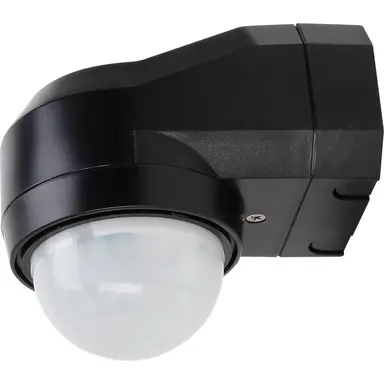 Kopp 824605012 INFRAcontrol R 240gr. infrarood bewegingsschakelaar 3-draads 2000W LED 200W zwart