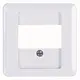 Kopp 358113005 centraalplaat USB/TAE/luidspreker HK02 Milano arctic wit