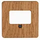 Kopp 358130006 centraalplaat USB/TAE/luidspreker HK02 Milano eiken